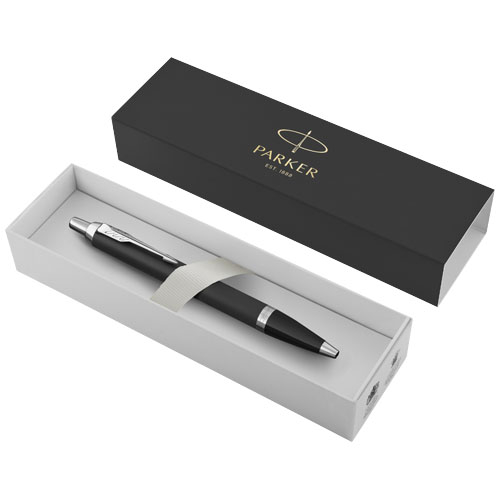 Stylo bille poussoir à personnaliser IM Parker Noir mat